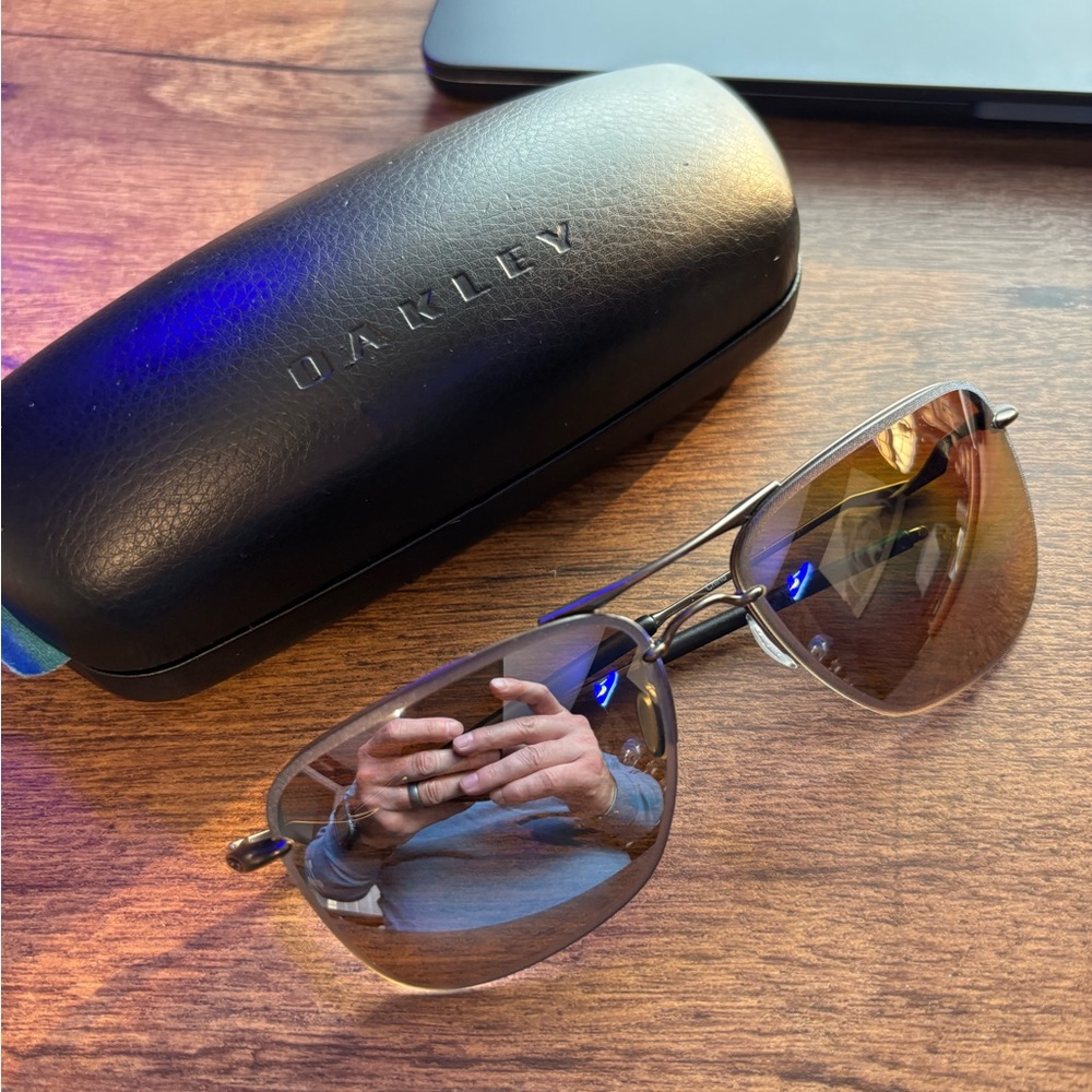 Oakley Tailhook Polarized Sunglasses.  Hard case included.